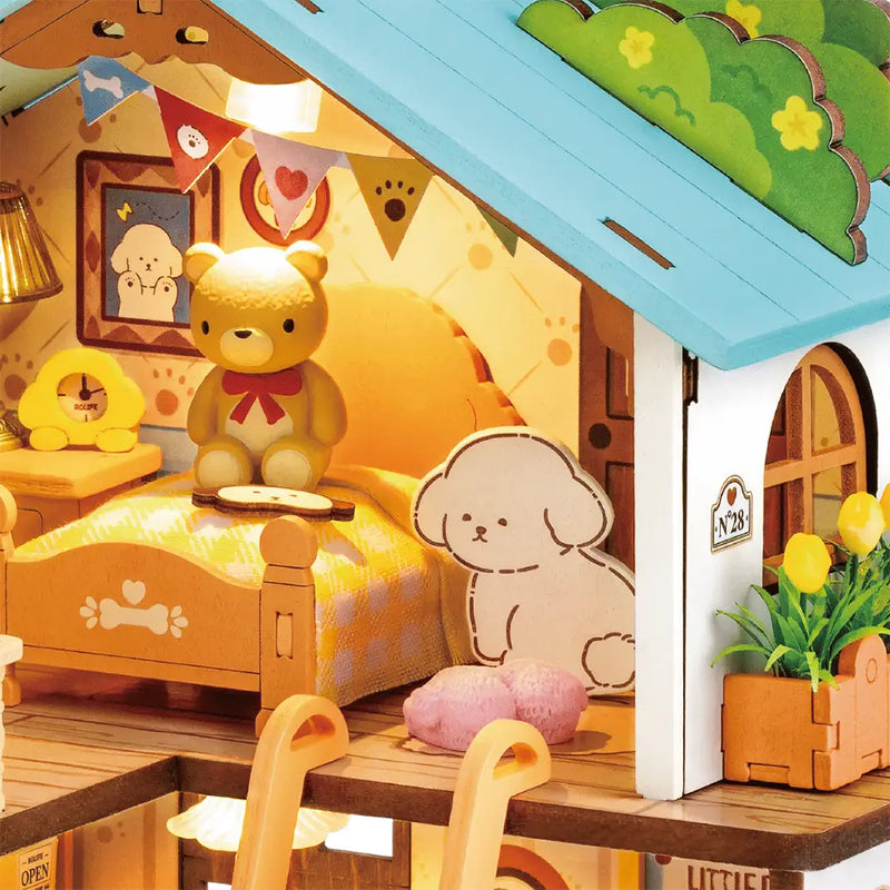 NIEUW EN EXCLUSIEF | Robotime Puppy's Cozy Villa DG169