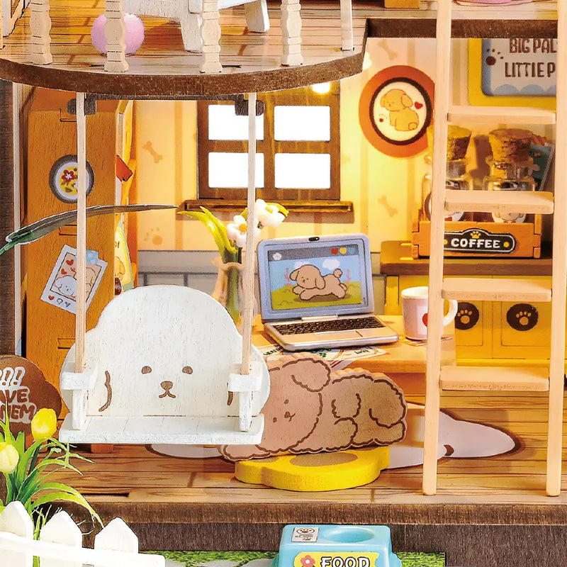 NIEUW EN EXCLUSIEF | Robotime Puppy's Cozy Villa DG169