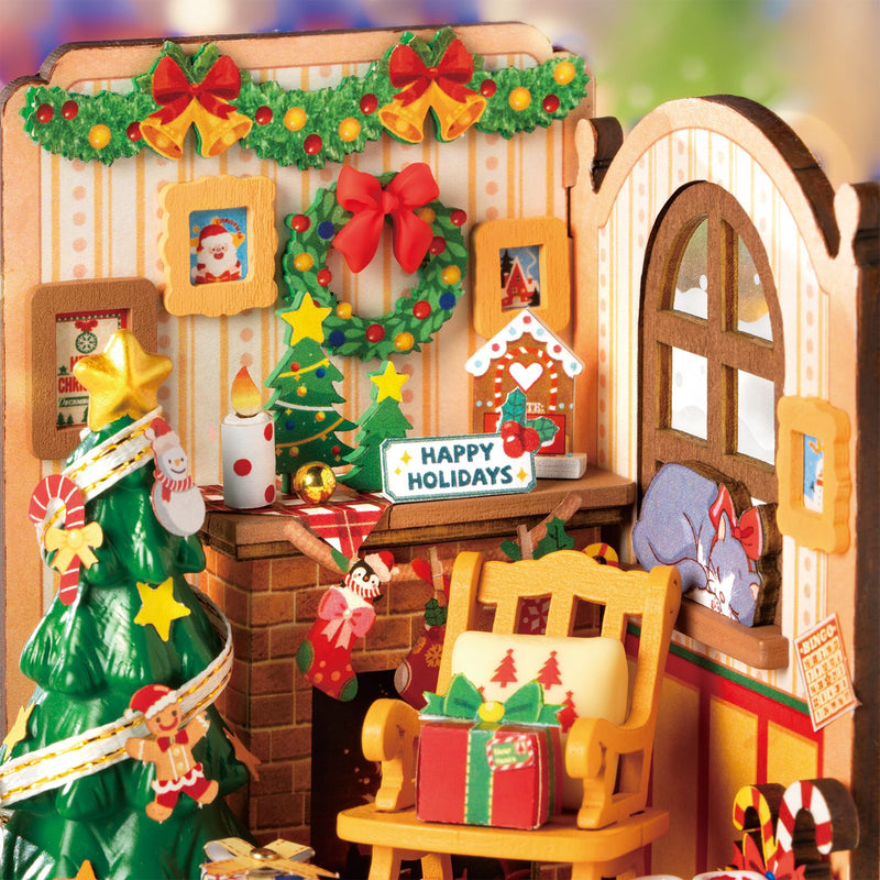 NIEUW EN EXCLUSIEF! | Robotime Christmas Fireplace DS041