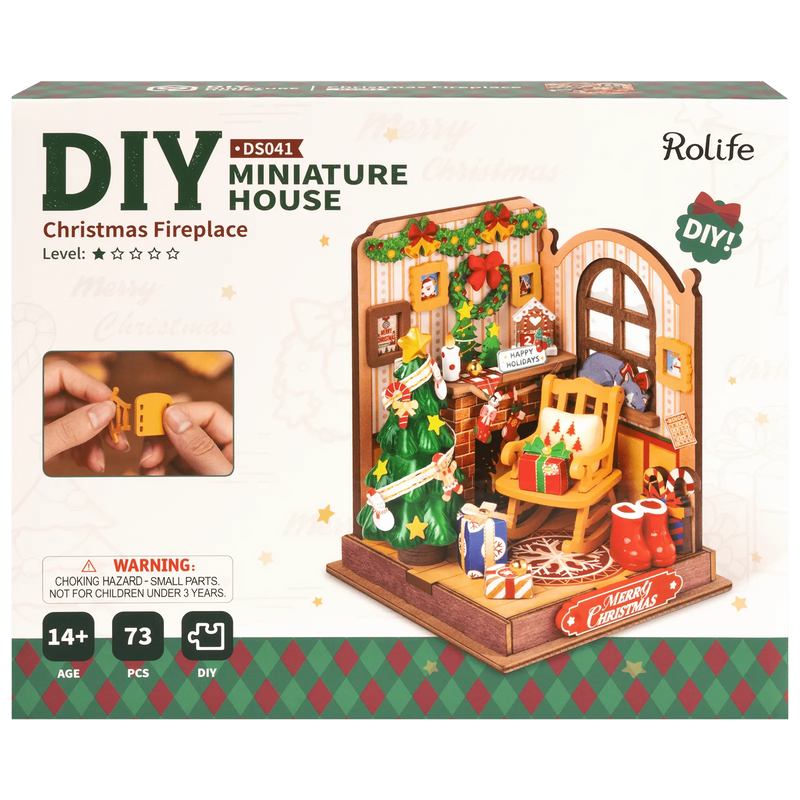 NIEUW EN EXCLUSIEF! | Robotime Christmas Fireplace DS041