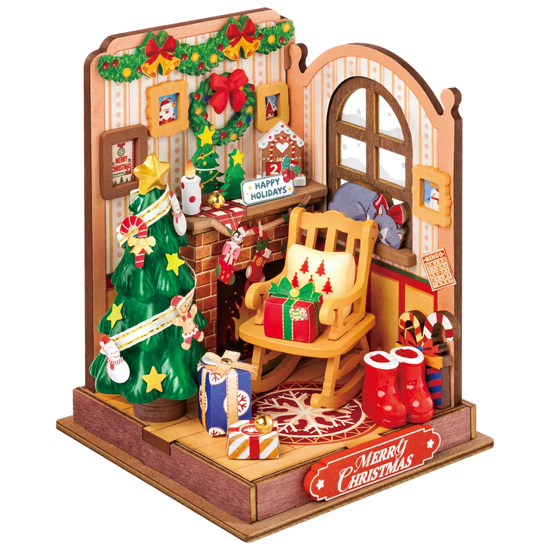 NIEUW EN EXCLUSIEF! | Robotime Christmas Fireplace DS041