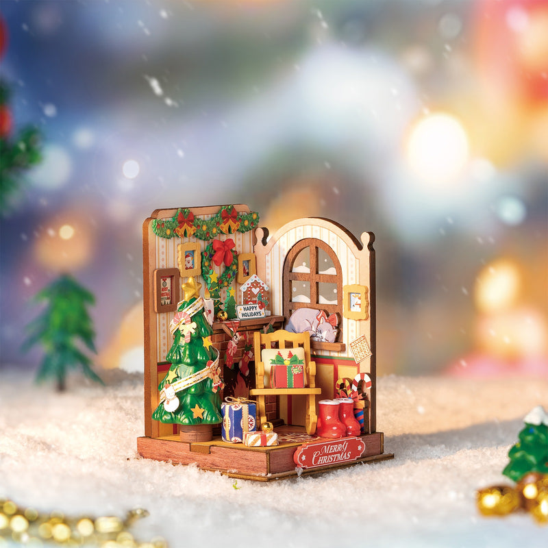 NIEUW EN EXCLUSIEF! | Robotime Christmas Fireplace DS041