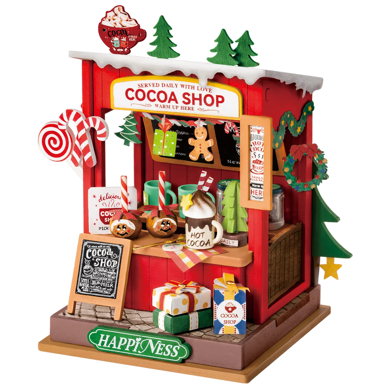 NIEUW EN EXCLUSIEF! | Robotime Cocoa Shop DS042