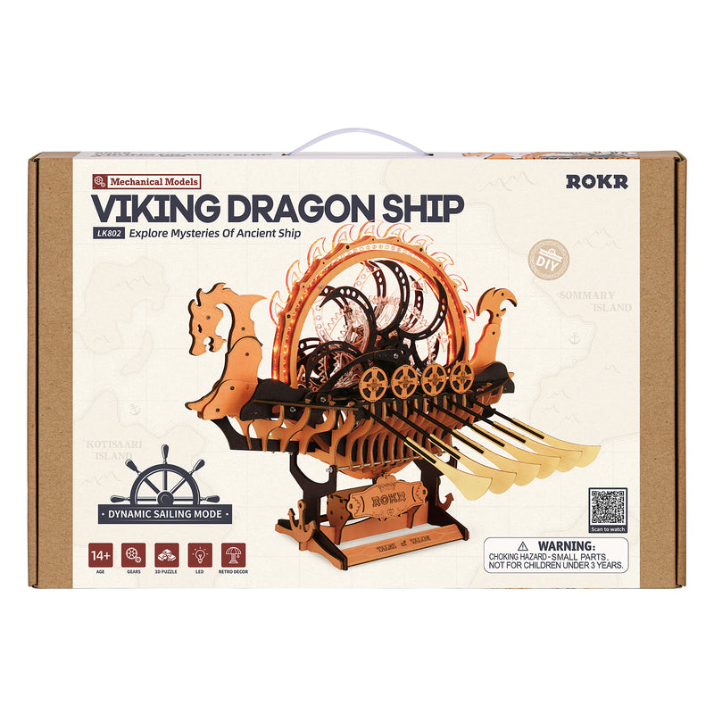 Robotime Viking Dragon Ship LK802
