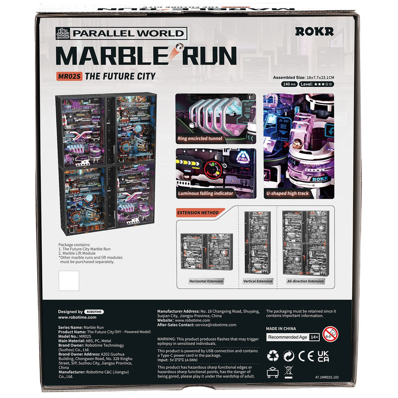 NIEUW EN EXCLUSIEF | Robotime Marble Run The Future City MR02S