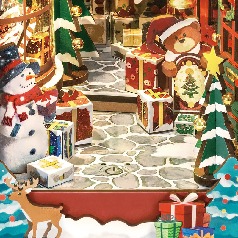 NIEUW EN EXCLUSIEF! | Robotime Book Nook Christmas Street TGC06