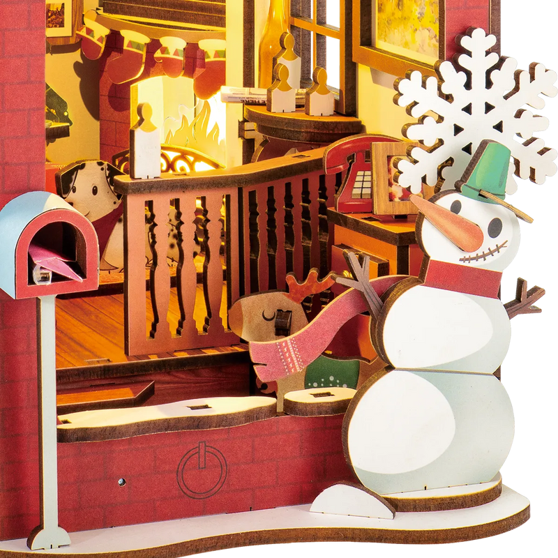 NIEUW EN EXCLUSIEF! | Robotime Book Nook Christmas Indoor Scene TGC07