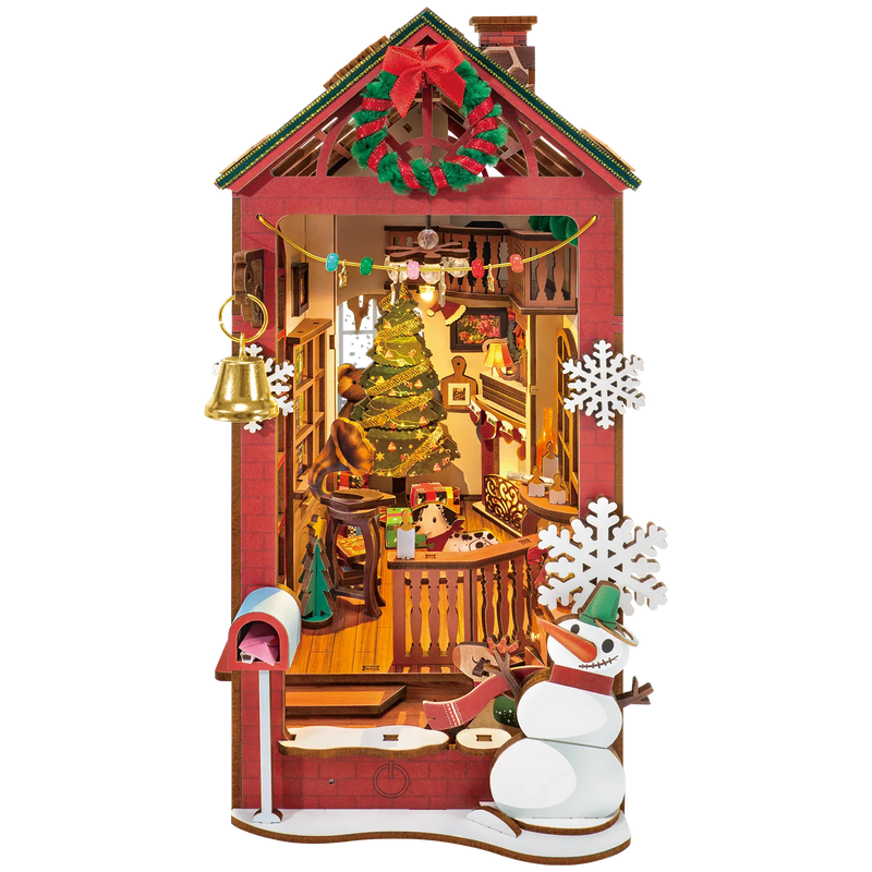 NIEUW EN EXCLUSIEF! | Robotime Book Nook Christmas Indoor Scene TGC07