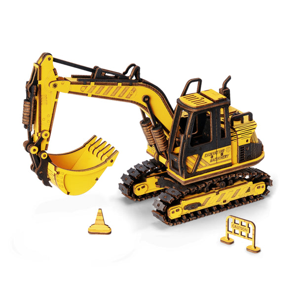 Excavator store metal toy